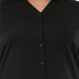 Velvet Black Shirt for Women