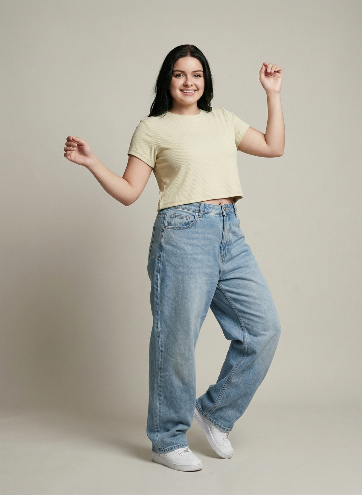 Creamy Ivory Ribbed Crop Top