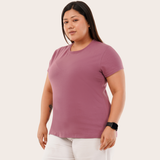 French Fuchsia Relaxed Fit Round Neck T-shirt