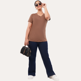 Mocha Mousse - Pantone Color of the Year 2025 ( V-Neck )