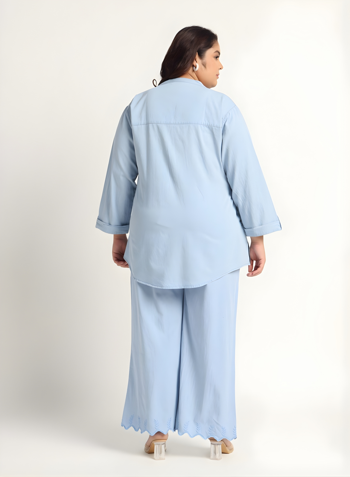 Light Blue Denim Co-ords Set