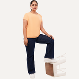 Peach Fuzz Relaxed Fit Round Neck T-shirt - Pantone Color of the Year 2024