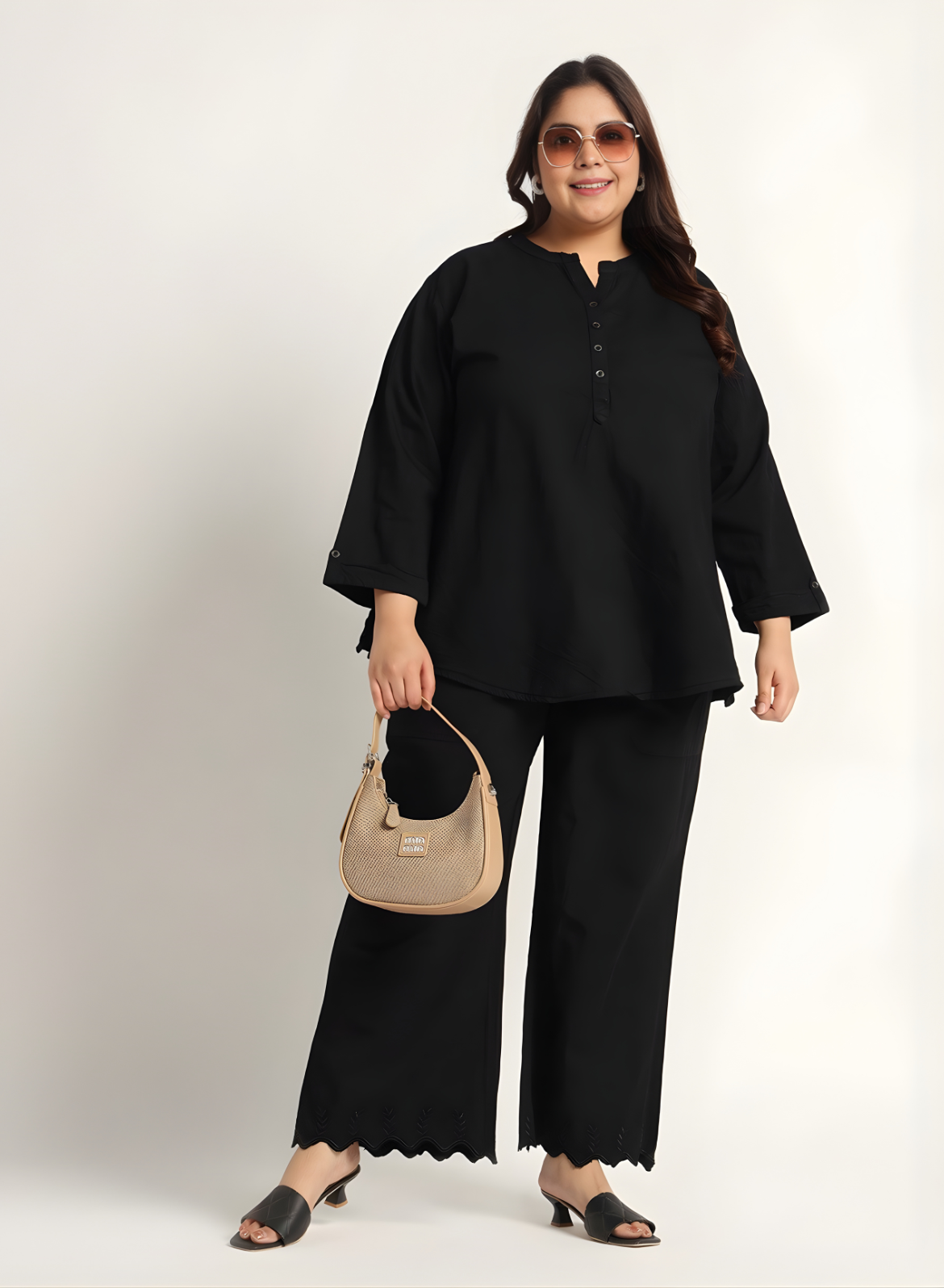 Midnight Black Denim Co-ords Set