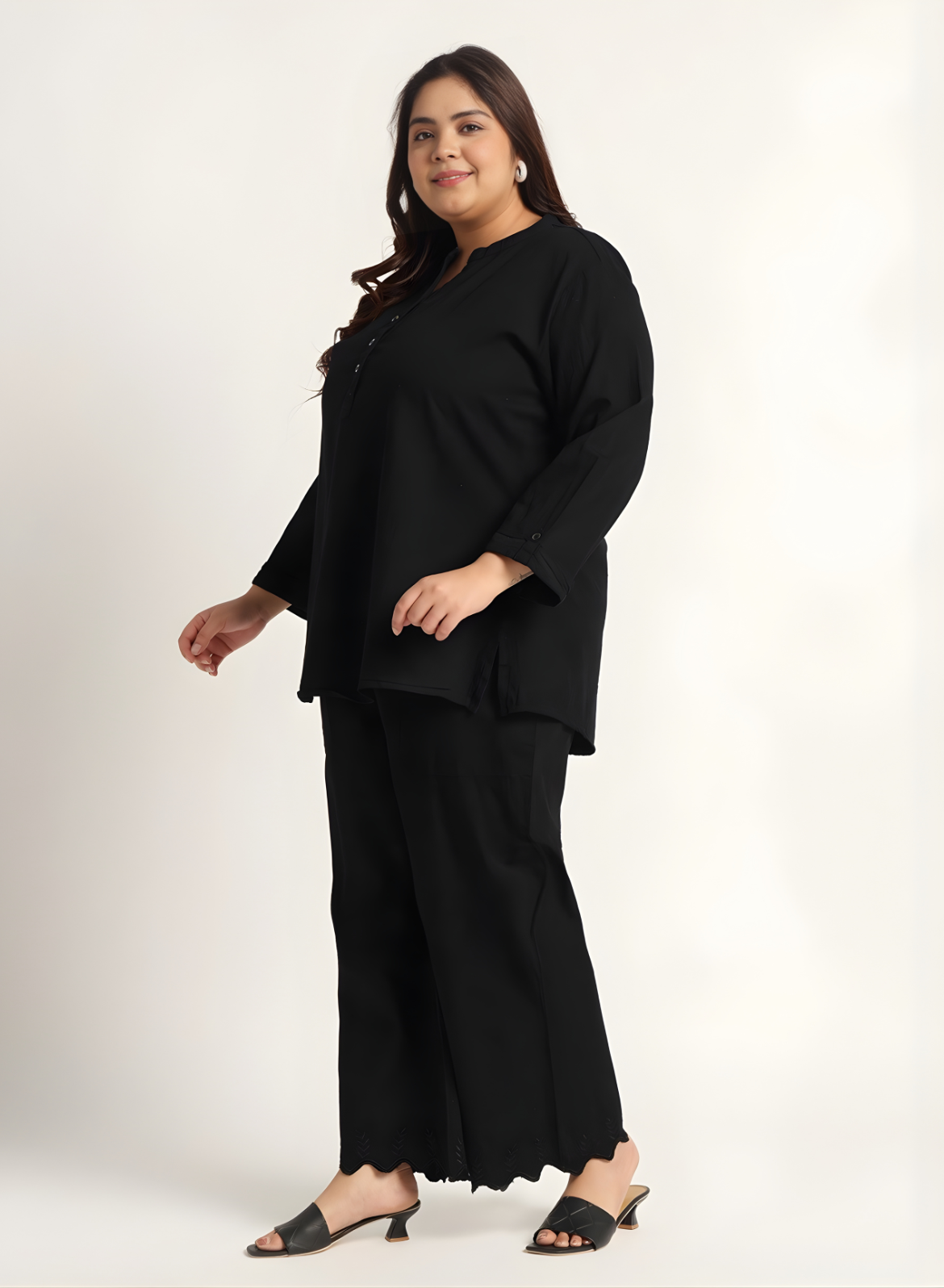 Midnight Black Denim Co-ords Set