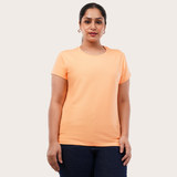 Peach Fuzz Relaxed Fit Round Neck T-shirt - Pantone Color of the Year 2024