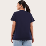 Ballsy Blue Relaxed Fit Round Neck T-shirt