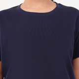Ballsy Blue Relaxed Fit Round Neck T-shirt