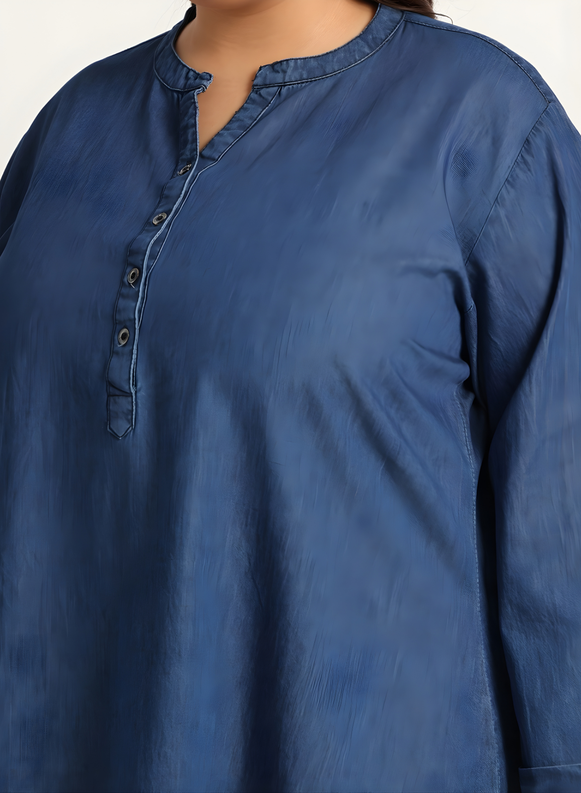 Navy Blue Denim Co-ords Set