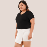 Midnight Marina Ribbed Crop Top