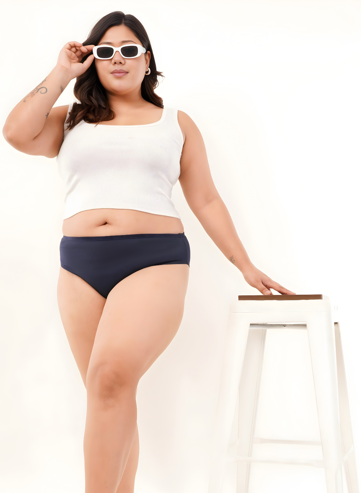 Soft Cotton Women Panties - Pack of 3 (Navy, Maroon, Green)