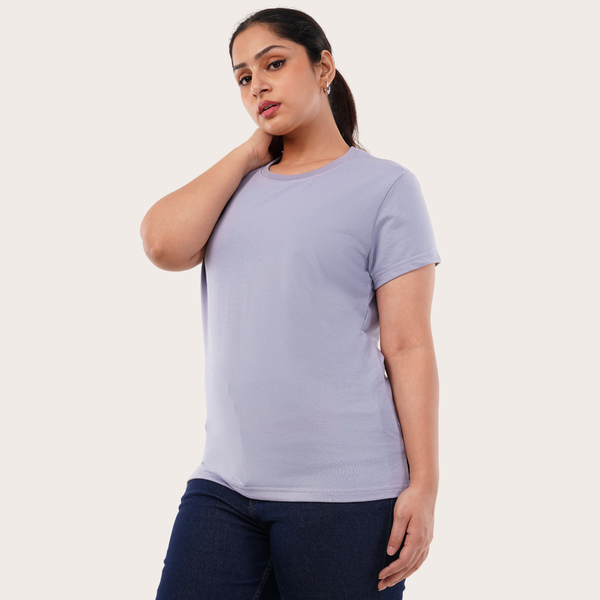 Primrose Catmint Relaxed Fit Round Neck T-shirt