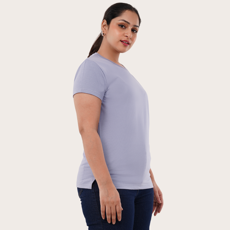 Primrose Catmint Relaxed Fit Round Neck T-shirt