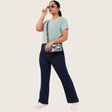 Palm Paradise Ribbed Crop Top