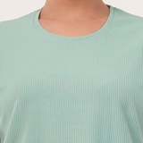 Palm Paradise Ribbed Crop Top