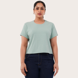 Palm Paradise Ribbed Crop Top