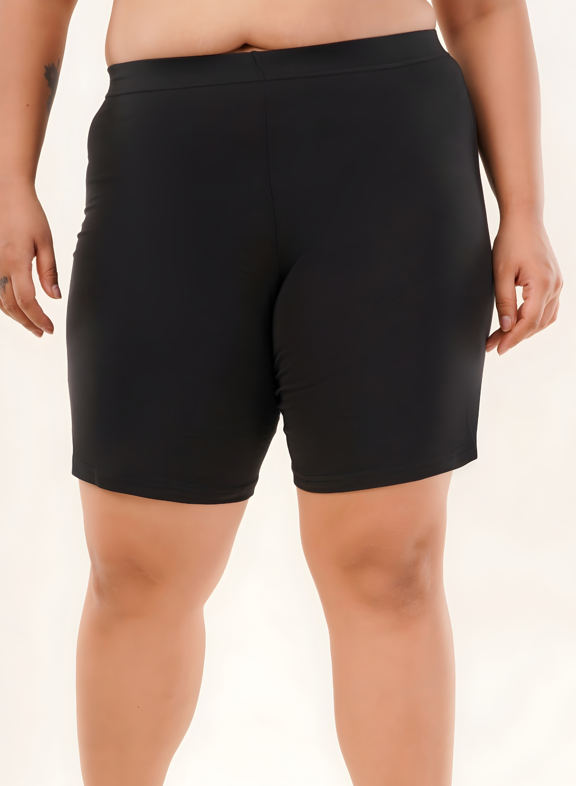 Soft Cotton Women Cycling Shorts - Pack of 2 (Black & Skin)