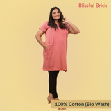 Blissful Brick Hip Covering T-shirt