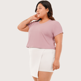 Serene Blush Ribbed Crop Top