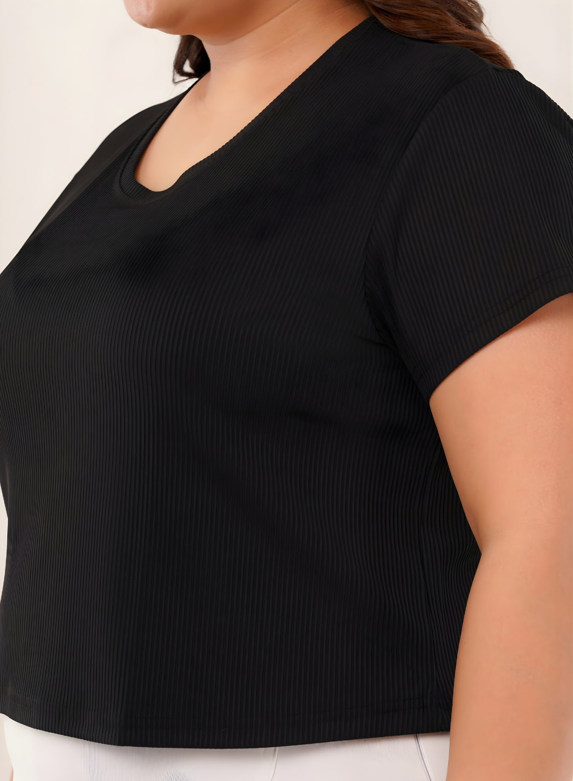 Midnight Marina Ribbed Crop Top