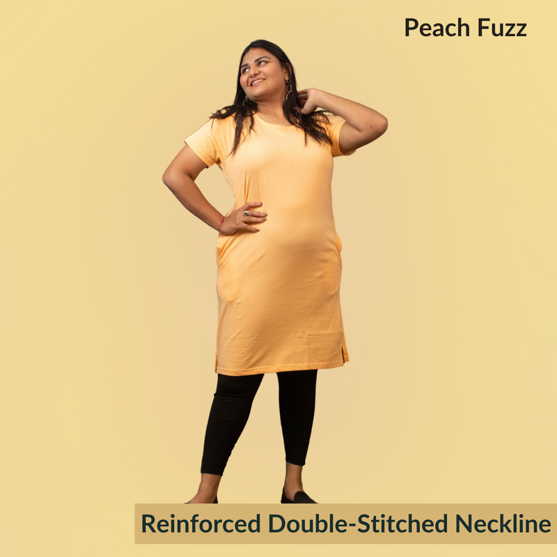 Peach Fuzz Hip Covering T-shirt