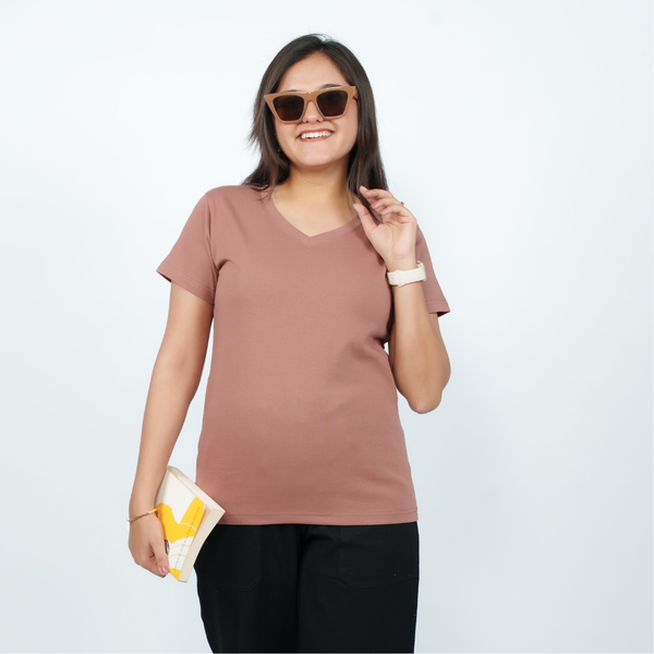 Mocha Mousse - Pantone Color of the Year 2025 ( V-Neck )