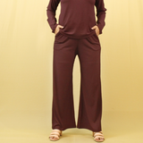 Burning Burgundy Flare Pants