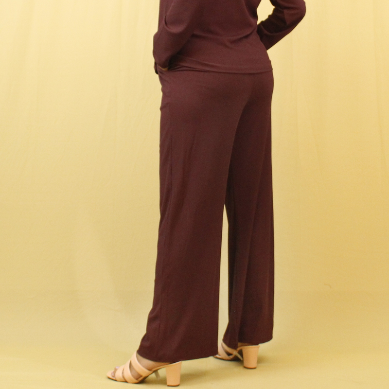 Burning Burgundy Flare Pants