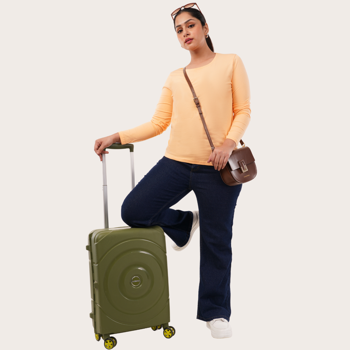 Peach Fuzz Full Sleeve Tshirt- Pantone Color of Year 2024