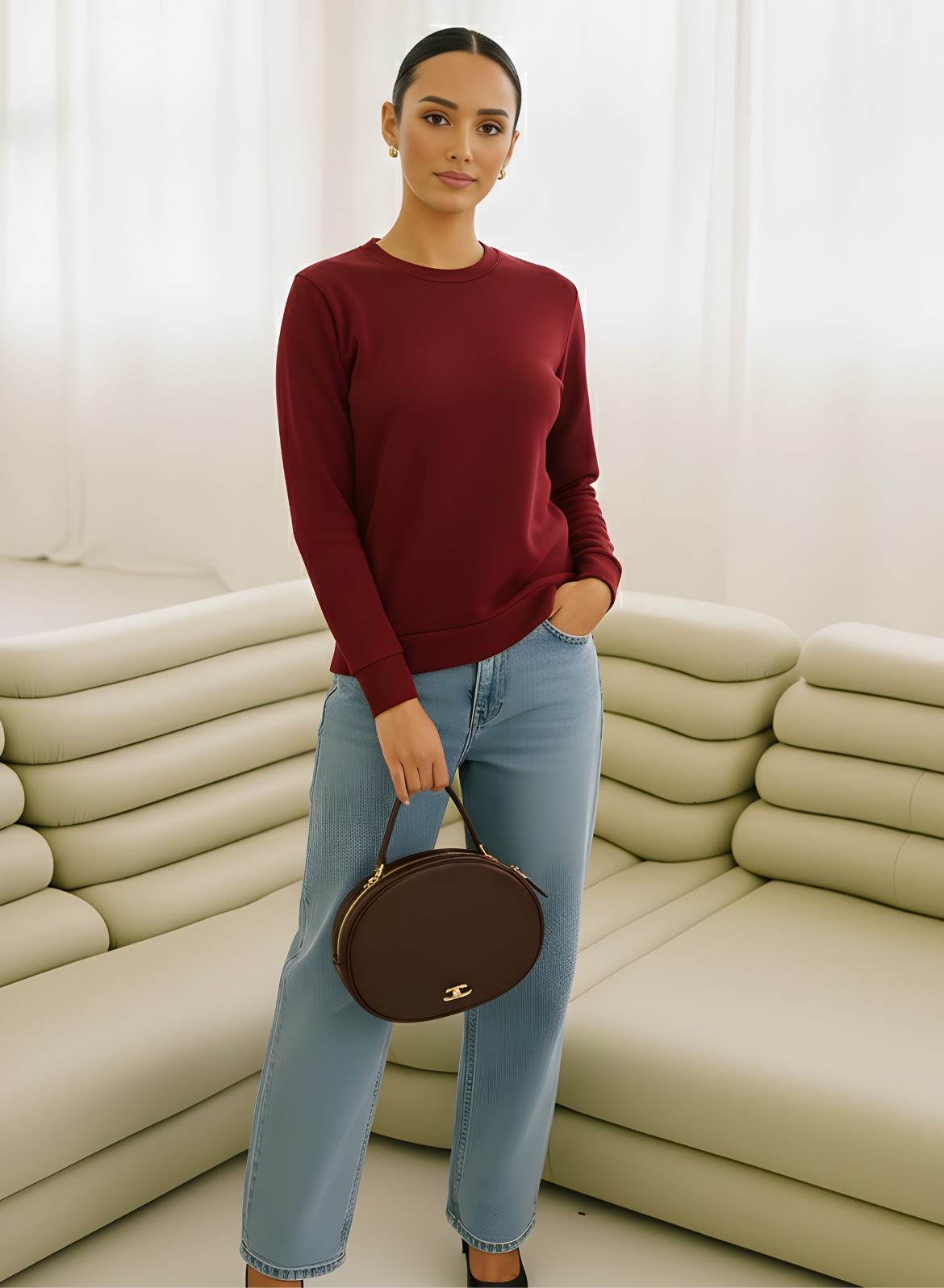 Magnetic Maroon Sweatshirt