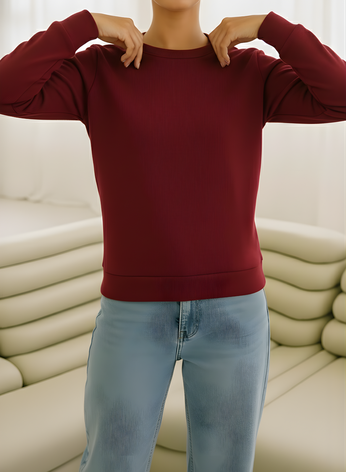 Magnetic Maroon Sweatshirt