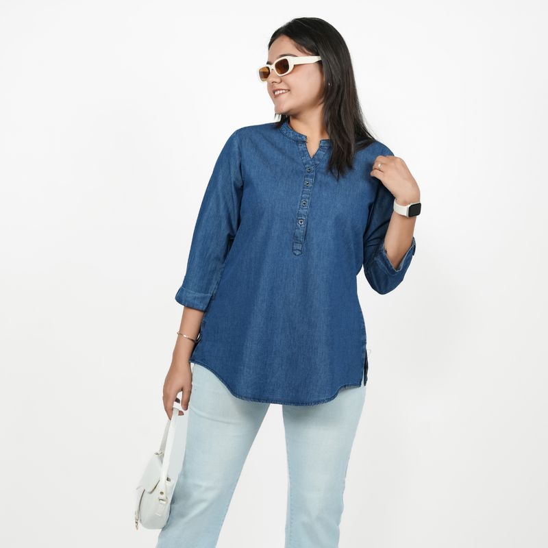 Pick Any Denim Tunic Tops for Women Shop Online – GlamZei