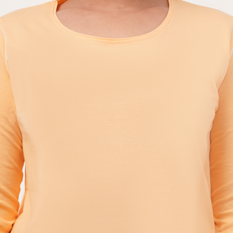 Peach Fuzz Full Sleeve Tshirt- Pantone Color of Year 2024