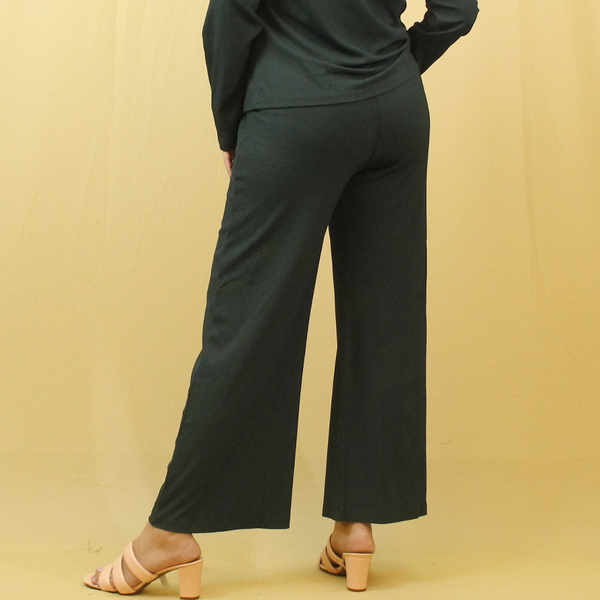 Gritty Green Flare Pants