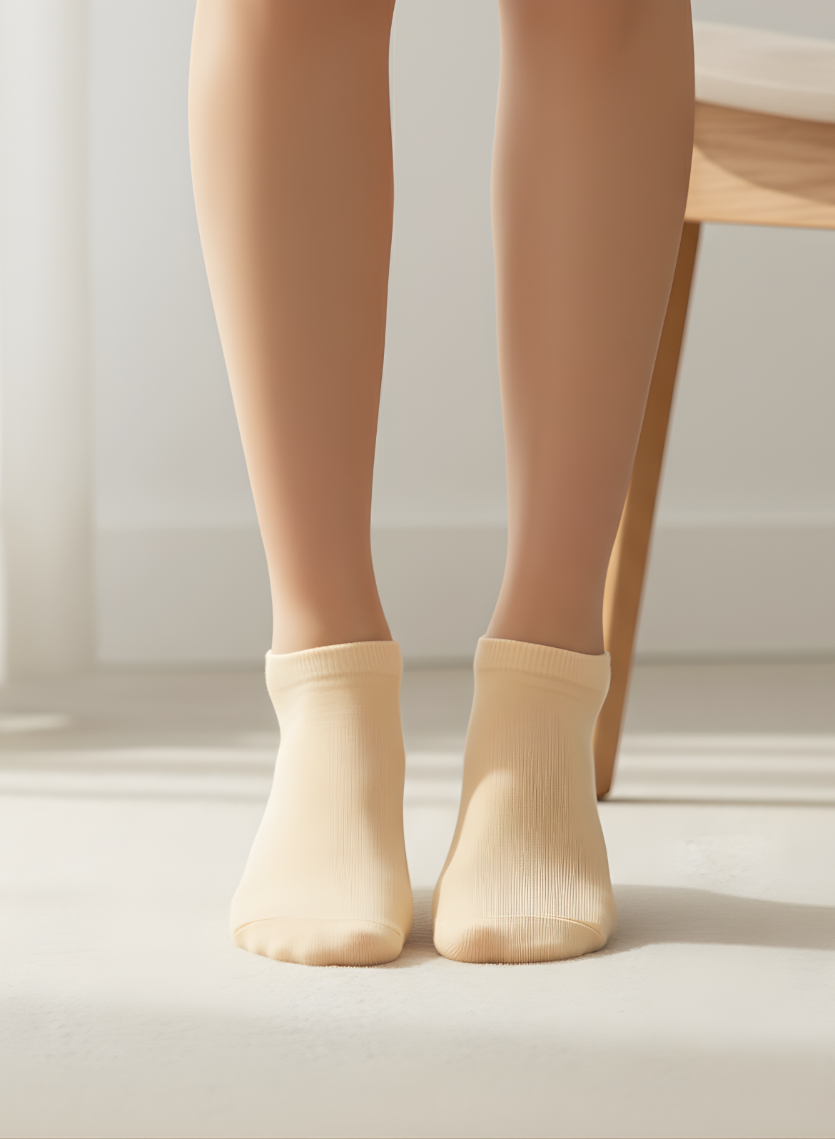 Apricot Mist Comfort Ankle Socks