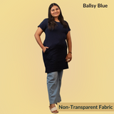 Ballsy Blue Hip Covering T-shirt