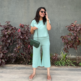 Palm Paradise Ribbed Culottes Set