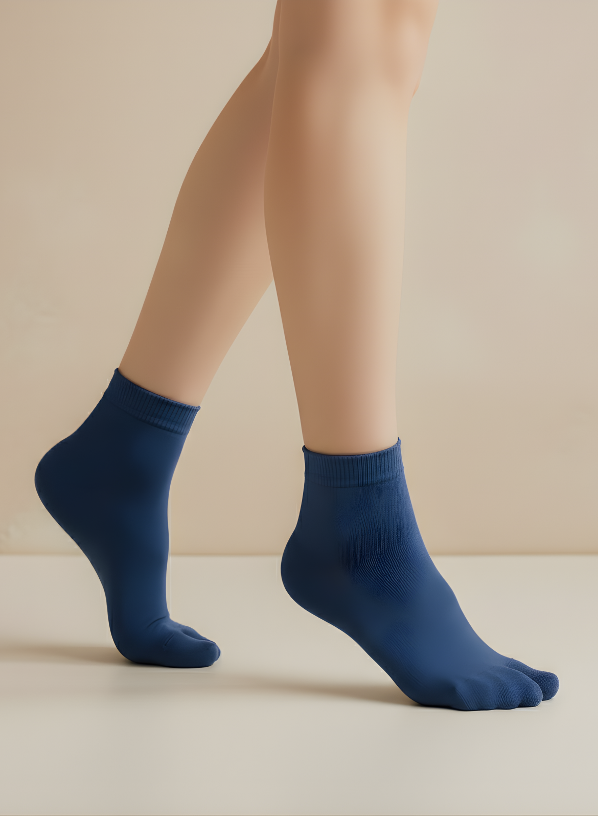Indigo Bloom Women's Toe Socks