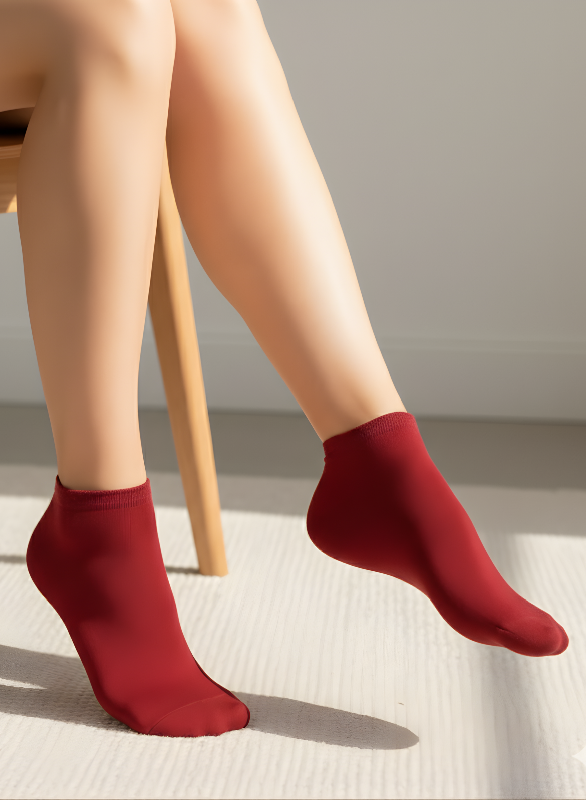 Merlot Mood Comfort Ankle Socks