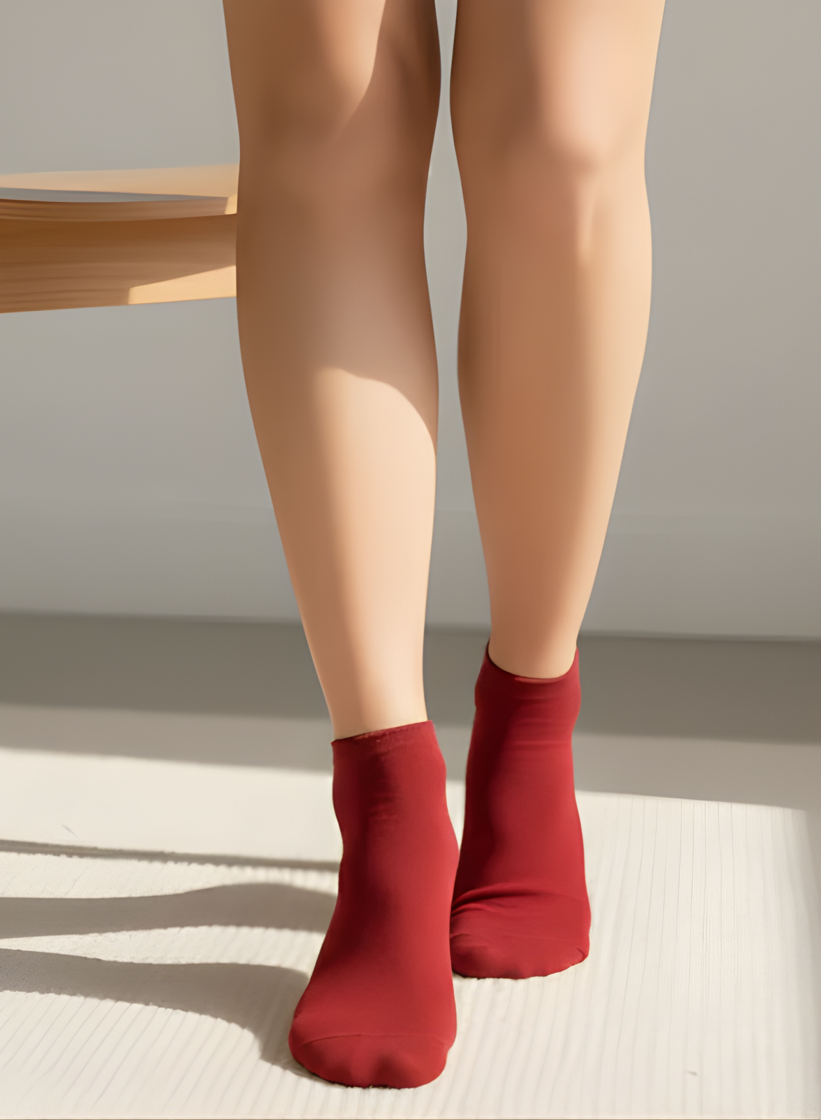 Merlot Mood Comfort Ankle Socks