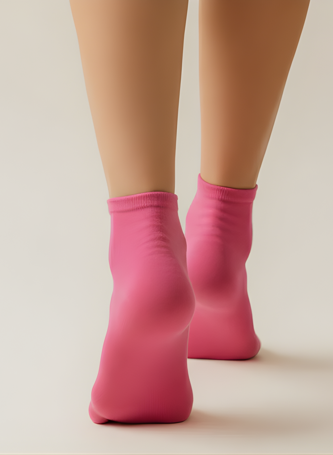 Raspberry Bloom Comfort Ankle Socks