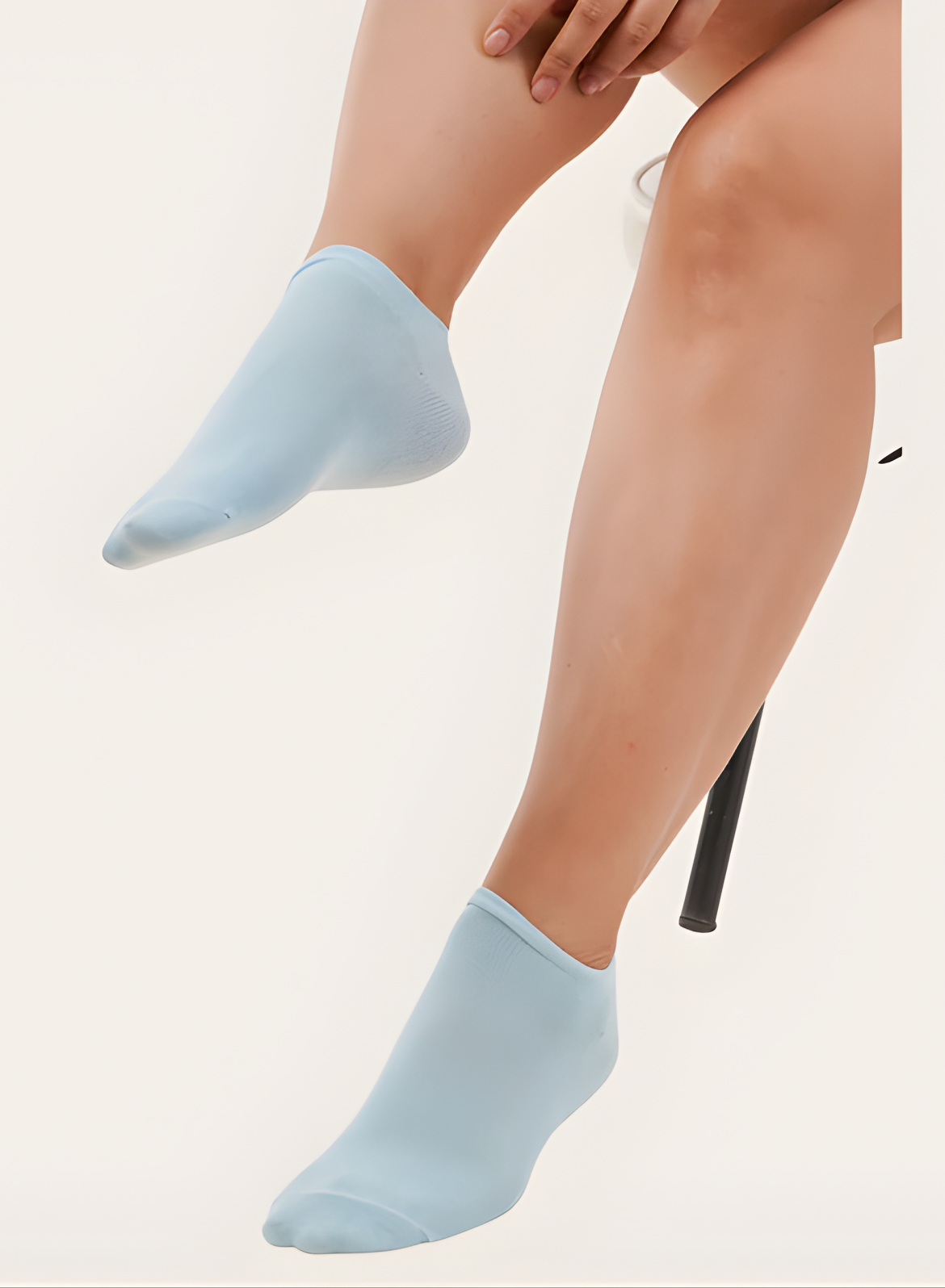 Serene Blue Comfort Ankle Socks