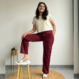 Magnetic Maroon Cargo Pants