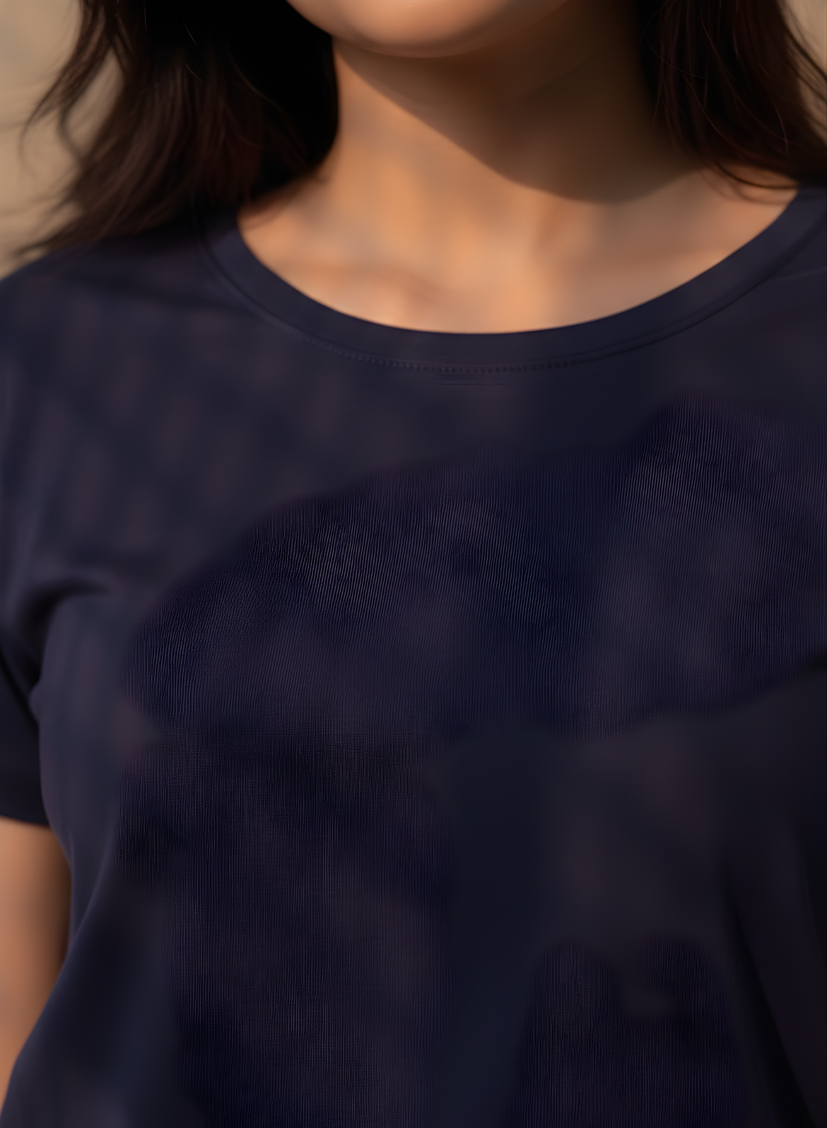 Ballsy Blue Relaxed Fit Round Neck T-shirt