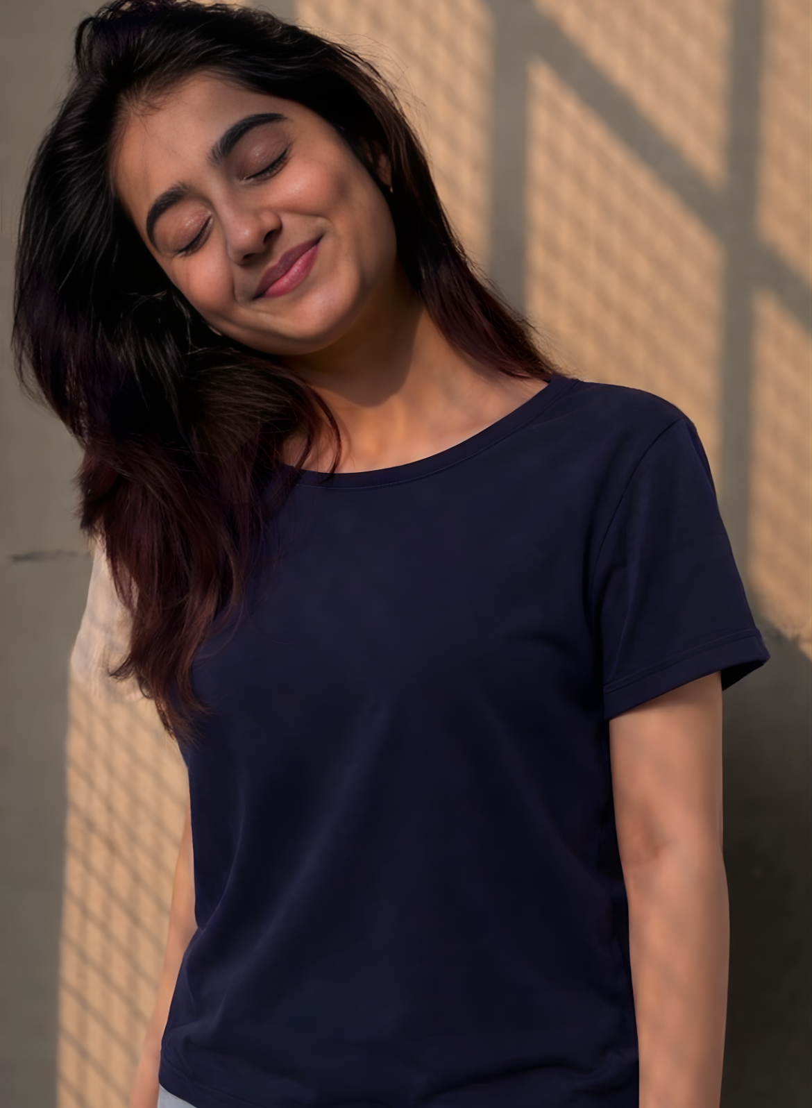 Ballsy Blue Relaxed Fit Round Neck T-shirt