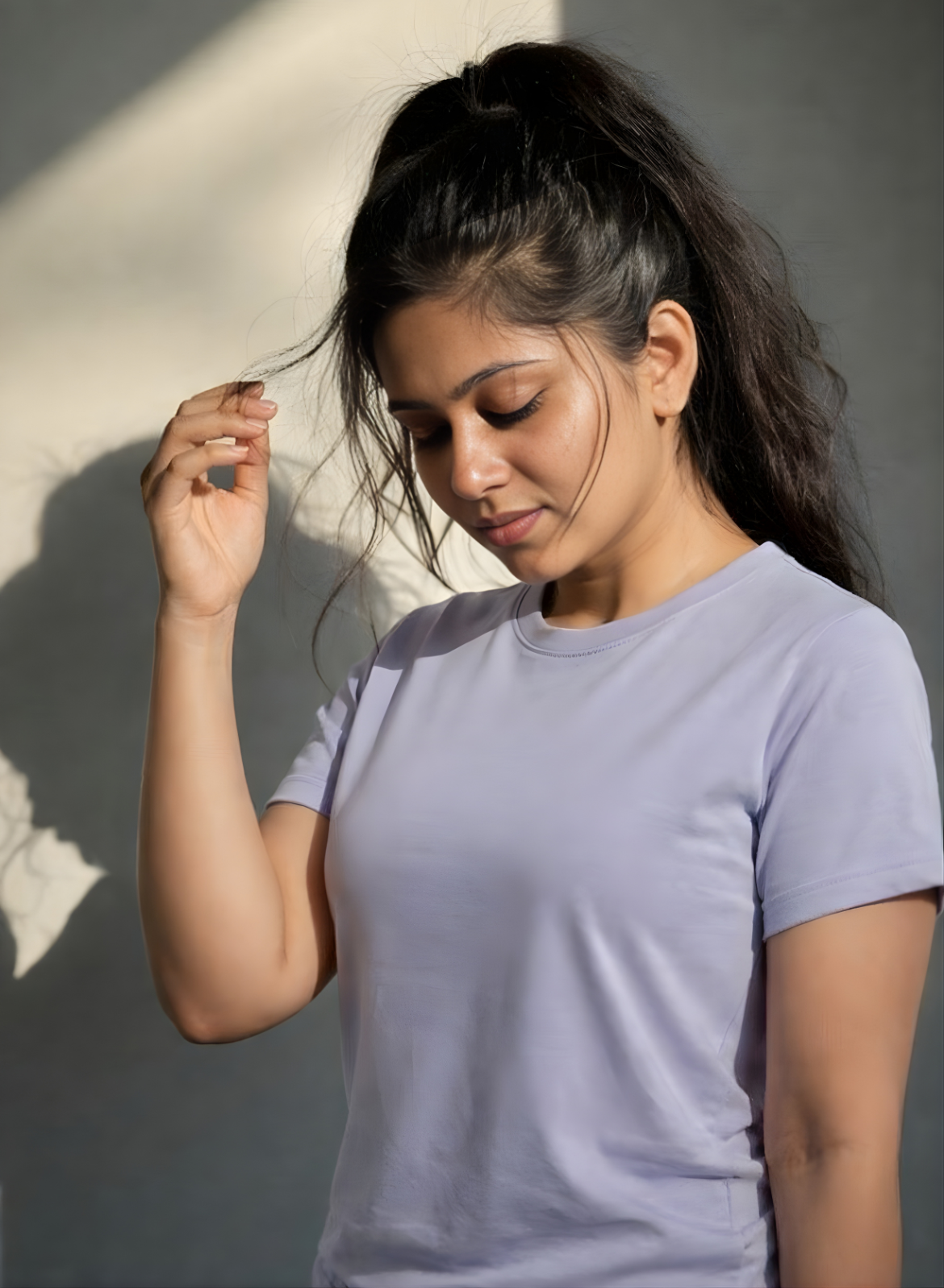 Primrose Catmint Relaxed Fit Round Neck T-shirt