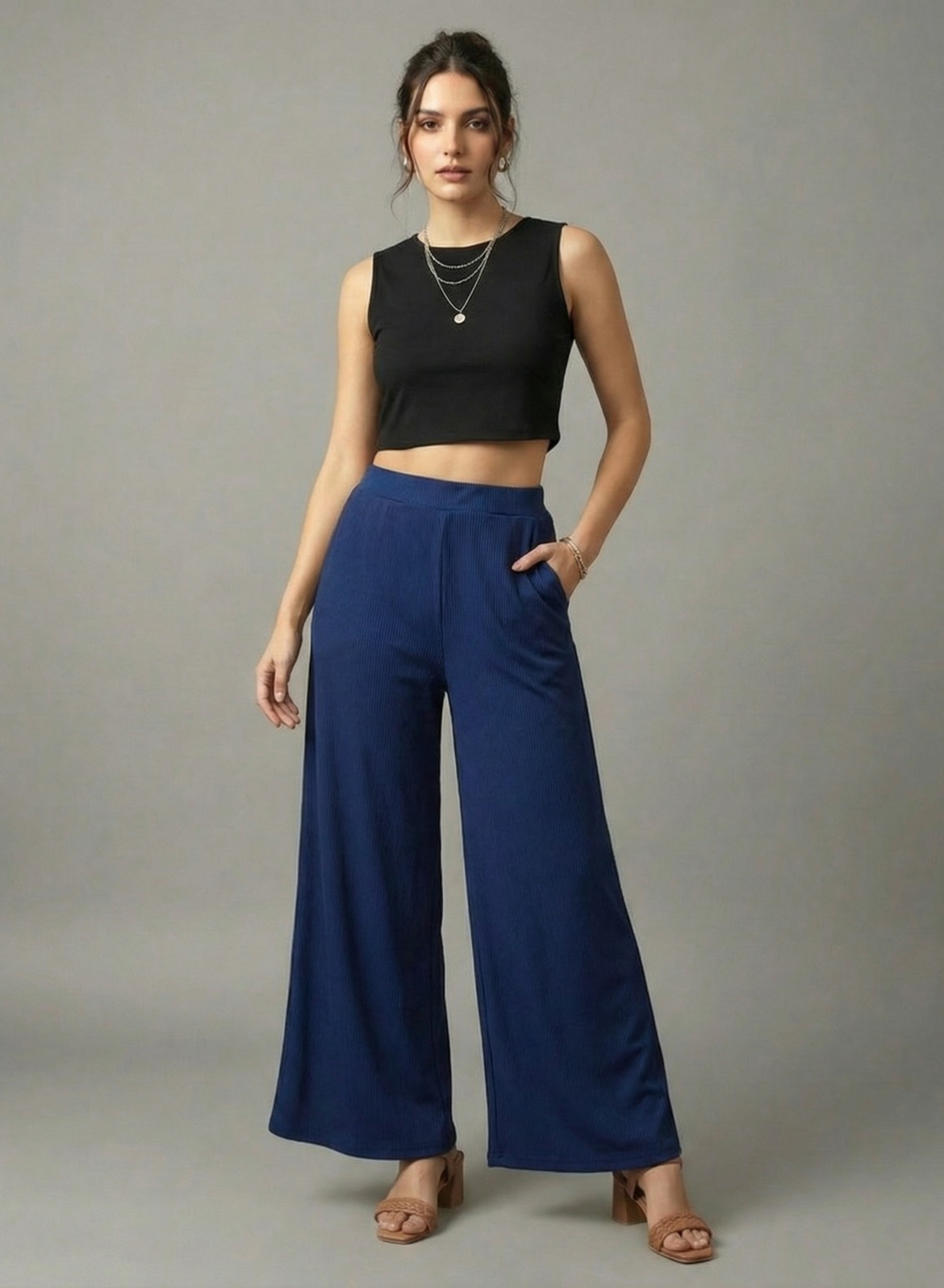 Ballsy Blue Flare Pants