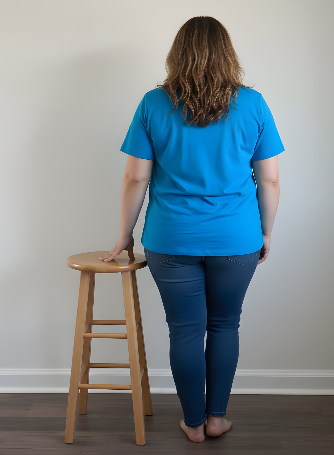 Trendy Turquoise Solid T-shirt for Women