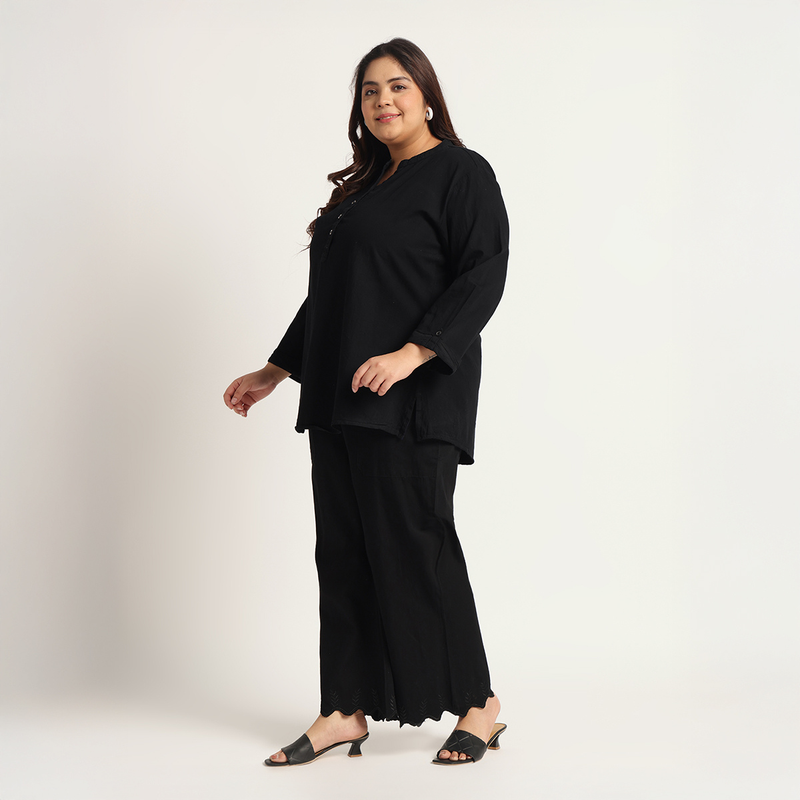 Midnight Black Denim Co-ords Set
