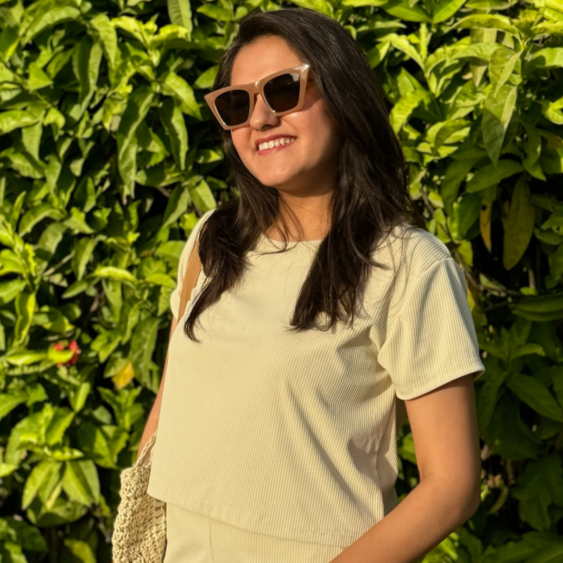 Creamy Ivory Ribbed Crop Top