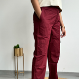 Magnetic Maroon Cargo Pants